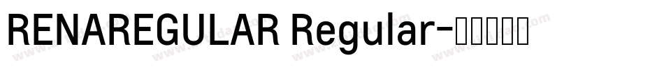 RENAREGULAR Regular字体转换